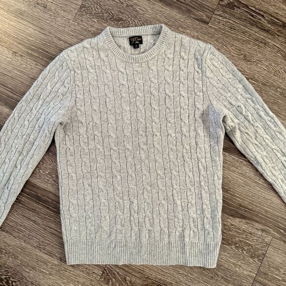J. Crew 100% Cashmere Cable Sweater - Picture 3 of 8
